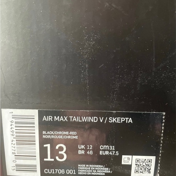 Nike Airmax Tailwind V Skepta - Picture 6 of 7